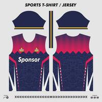 vector t-shirt sport ontwerp, sublimatie Jersey