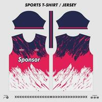 vector t-shirt sport ontwerp, sublimatie Jersey