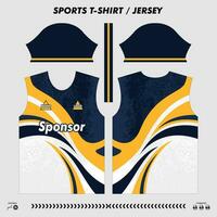 vector t-shirt sport ontwerp, sublimatie Jersey