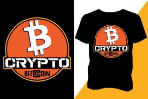 bitcoin minimalistische nieuw geweldig t-shirt ontwerp vector