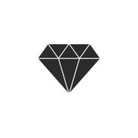 diamant, diamant voorwerp vlak icoon illustratie.lineair stijl teken voor mobiel concept en web ontwerp.symbool.logo illustratie.vector illustratie vector