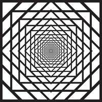 abstract meetkundig zwart illusie patroon kunst, perfect voor achtergrond, behang vector