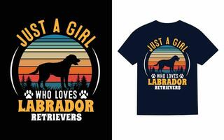 labrador retriever hond t-shirt ontwerp, typografie, vector, t overhemd vector