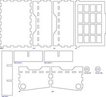 cnc. laser snijdend sieraden doos. Nee lijm. vector illustratie.