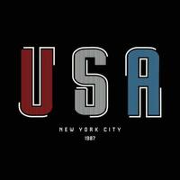 Verenigde Staten van Amerika nieuw york illustratie typografie. perfect voor t overhemd ontwerp vector