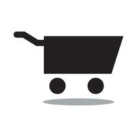 boodschappen doen trolley icoon, boodschappen doen icoon Aan wit achtergrond. vlak ontwerp stijl. eps 10 vector. vector