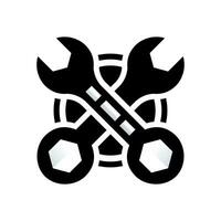 moersleutel vector sjabloon logo ontwerp illustratie ontwerp