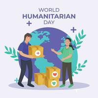 19e augustus wereld humanitair dag vector Sjablonen, wereld humanitair dag sociaal media post ontwerpen