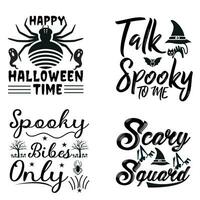 halloween typografie t-shirtontwerp vector