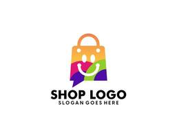 boodschappen doen kar logo ontwerp vector concept icoon