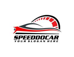 sport auto logo. auto, auto toonzaal, auto handelaar logo ontwerp vector