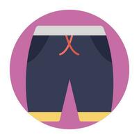 kleding slijtage Aan strand of voor zwemmen, shorts vector