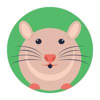 Rat, een knaagdier dat lijken op een groot muis vector