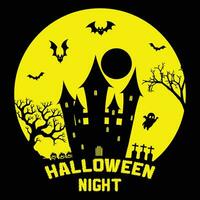 halloween nacht halloween ontwerp vector