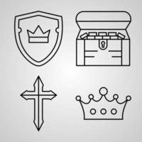 royalty pictogrammenset vector illustratie eps