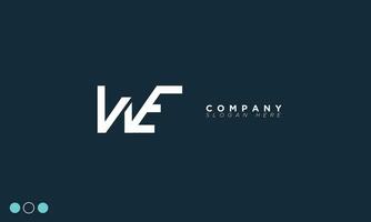 we alfabet letters initialen monogram logo ew, w en e vector