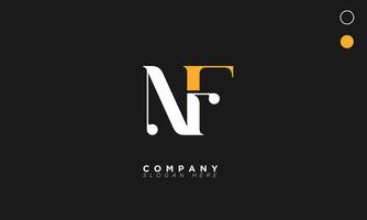 nf alfabet letters initialen monogram logo fn, n en f vector