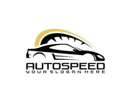 sport- auto logo icoon . motor voertuig silhouet emblemen. auto garage handel merk identiteit ontwerp elementen. vector illustraties.