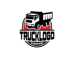 dump vrachtauto bedrijf logo sjabloon. klaar gemaakt logo sjabloon reeks vector geïsoleerd
