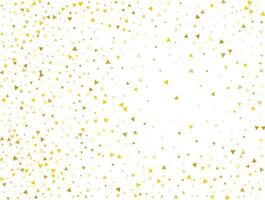 luxe goud driehoekig confetti achtergrond. vector illustratie