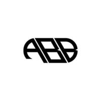 abb brief logo ontwerp. abb creatief initialen brief logo concept. abb brief ontwerp. vector