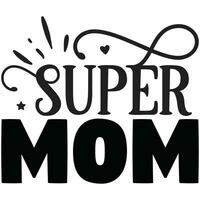 super mam ontwerp vector