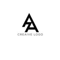 aa eerste brief logo ontwerp vector