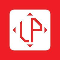 creatief gemakkelijk eerste monogram lp logo ontwerpen. vector