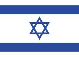 Israël nationaal vlag.israelisch vlag in de gepast verhouding vector