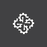 bedrijf technologie logo vector sjabloon illustratie