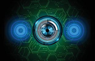 eye cyber circuit toekomstige technologie concept achtergrond vector