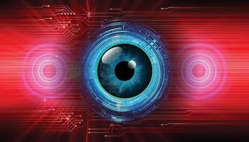 eye cyber circuit toekomstige technologie concept achtergrond vector