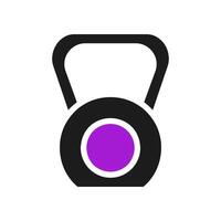 halter icoon solide Purper zwart sport symbool illustratie. vector