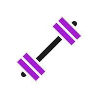 halter icoon solide Purper zwart sport symbool illustratie. vector