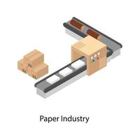 elementen van de papierindustrie vector