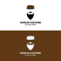 moslim cultuur logo ontwerp vector sjabloon