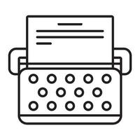 schrijfmachine icoon vector