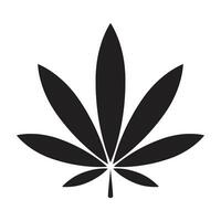 marihuana vector hennep blad onkruid icoon logo symbool teken illustratie grafisch tekening