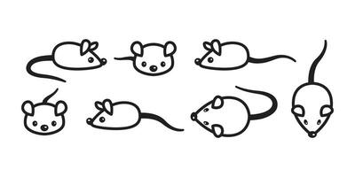 Rat muis vector icoon kat katje logo karakter tekenfilm symbool illustratie