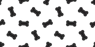 hond bot naadloos patroon vector poot voetafdruk huisdier Frans bulldog tekenfilm sjaal geïsoleerd herhaling behang tegel achtergrond illustratie zwart