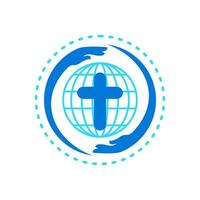 kerk gemeenschap logo vector