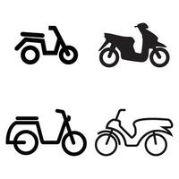 motorfiets pictogram vector