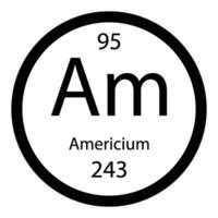 americium icoon vector