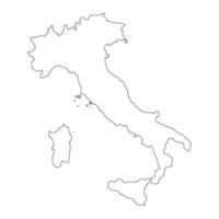 Italië land kaart icoon vector