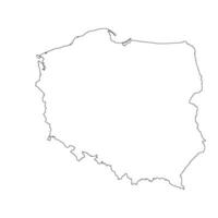 Polen kaart icoon vector