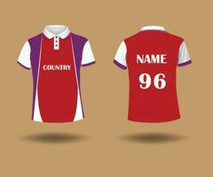 polo Jersey t overhemd ontwerp vector