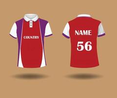 polo Jersey t overhemd ontwerp vector