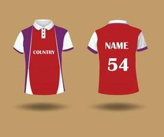 polo Jersey t overhemd ontwerp vector