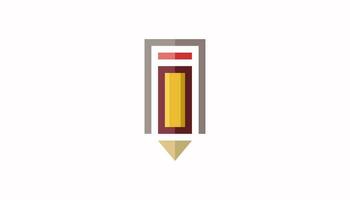 potlood logo vector voor kinderen, kinderen, opleiding, school- opstarten