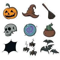 illustratie vector grafisch element reeks halloween illustratie hand- tekening